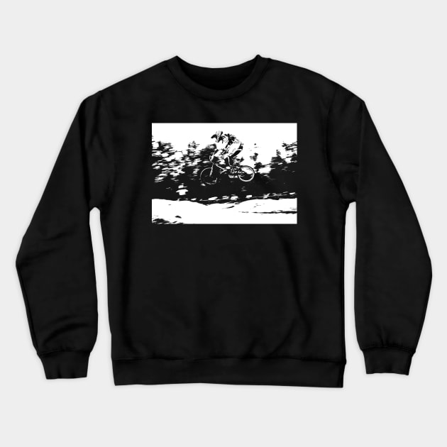 bmx racing Crewneck Sweatshirt by rickylabellevie